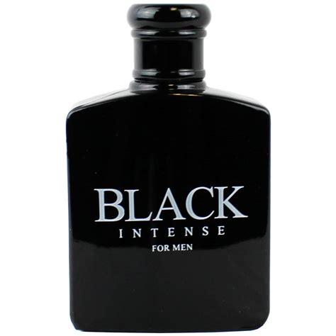 black intense cologne for men.